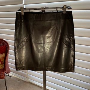 Leather Mini Skirt